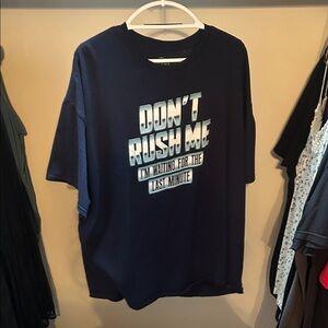 Navy Blue Graphic Men's T-Shirt